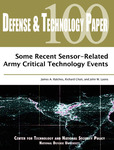 Some Recent Sensor – Related Army Critical Technology Events by James A. Ratches, Richard Chait, and John W. Lyons