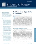 Post-Asad Syria: Opportunity or Quagmire? by Patrick Clawson