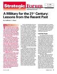 A Military for the 21st Century: Lessons from the Recent Past by Anthony C. Zinni