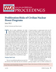Proliferation Risks of Civilian Nuclear Power Programs by Paul I. Bernstein and Nima Gerami